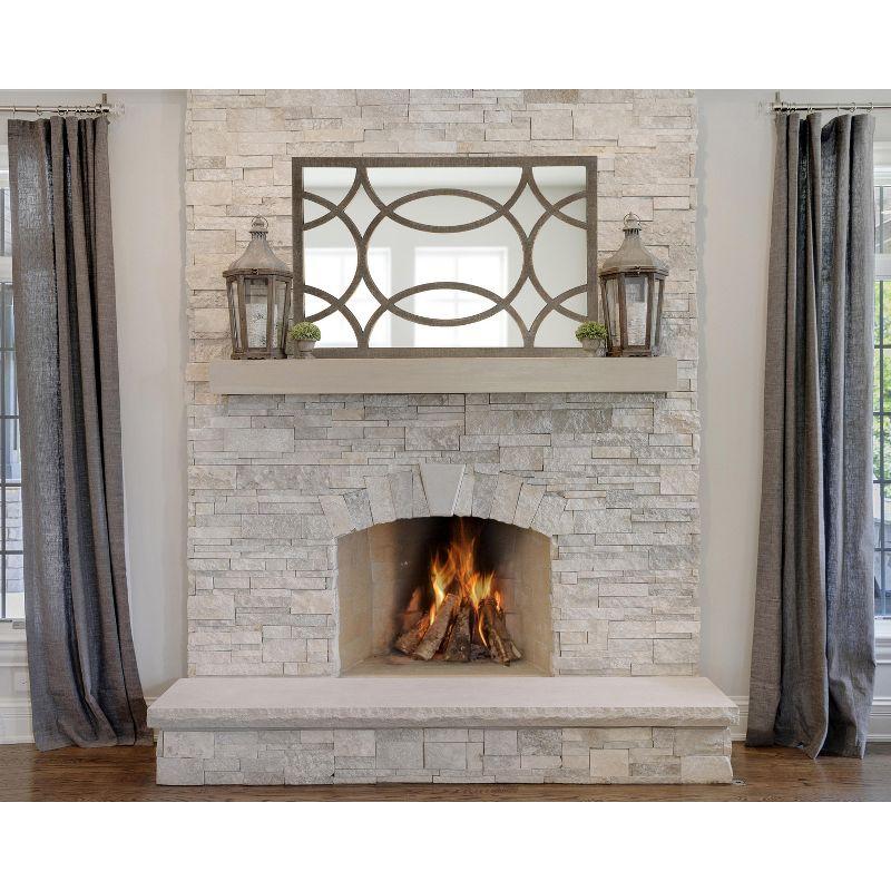 Kate and Laurel Tolland Wood Panel Wall Mirror, 24x36, Rustic Brown