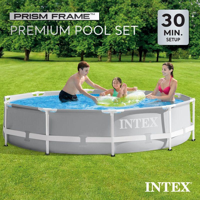 Intex 10' x 30" Above Ground Pool w/ Cartridge Filter Pump, 2 Filters & Cover