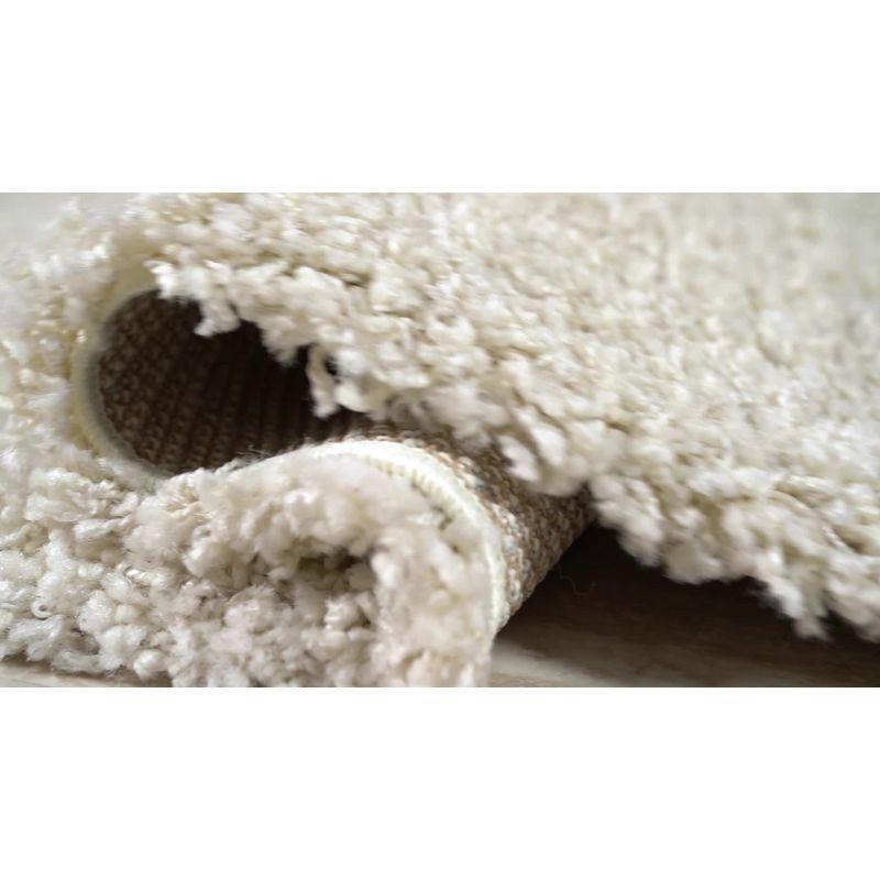 3'x5' Mercer Shag Plush Tassel Area Rug, Denim - JONATHAN Y