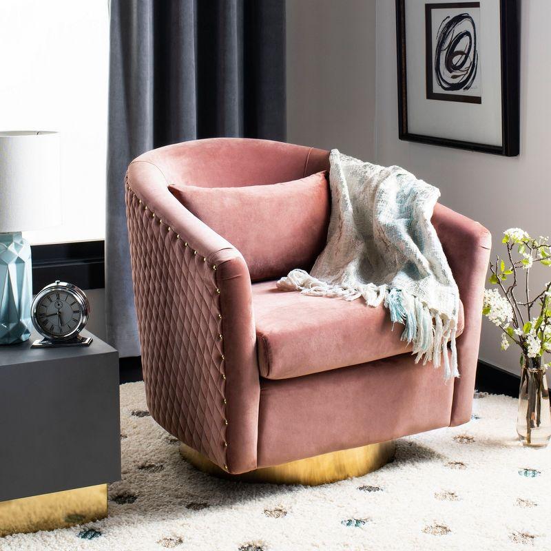 Skye Upholstered Swivel Barrel Chair