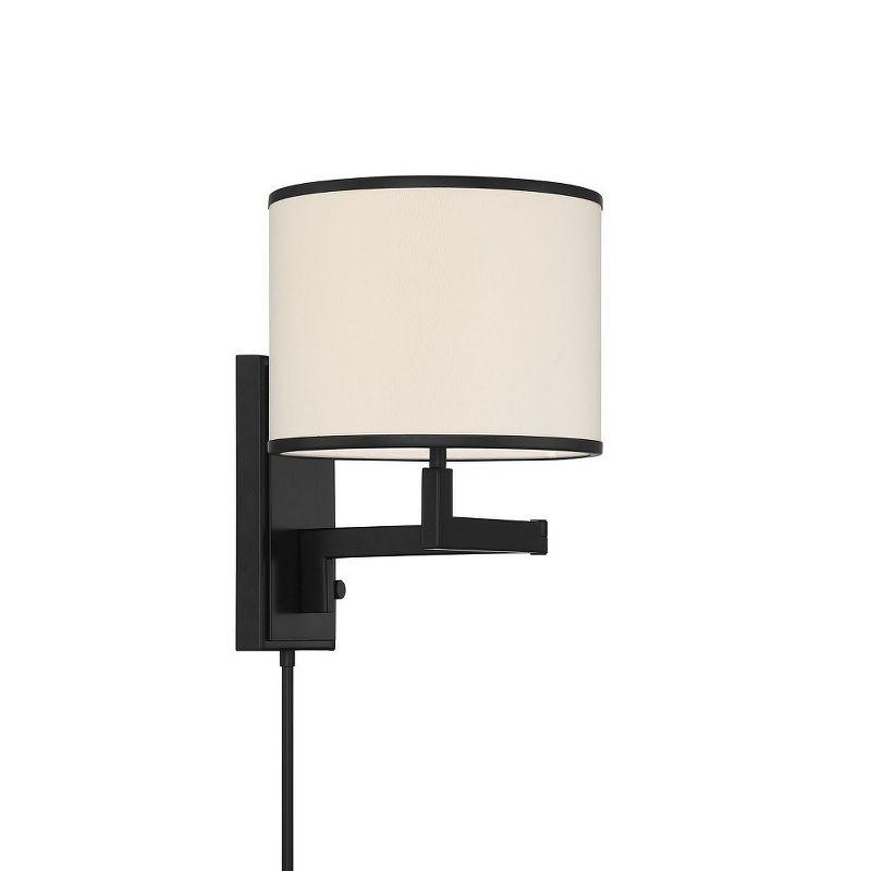 Crystorama Lighting Madison 1 - Light Swing Arm Lamp in  Matte Black