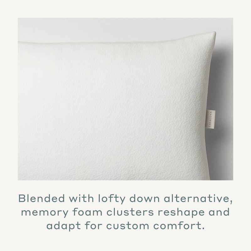 King Medium/Firm Machine Washable Medium Down Alternative Pillow - Casaluna™: Hypoallergenic, 300 Thread Count, Cotton Cover