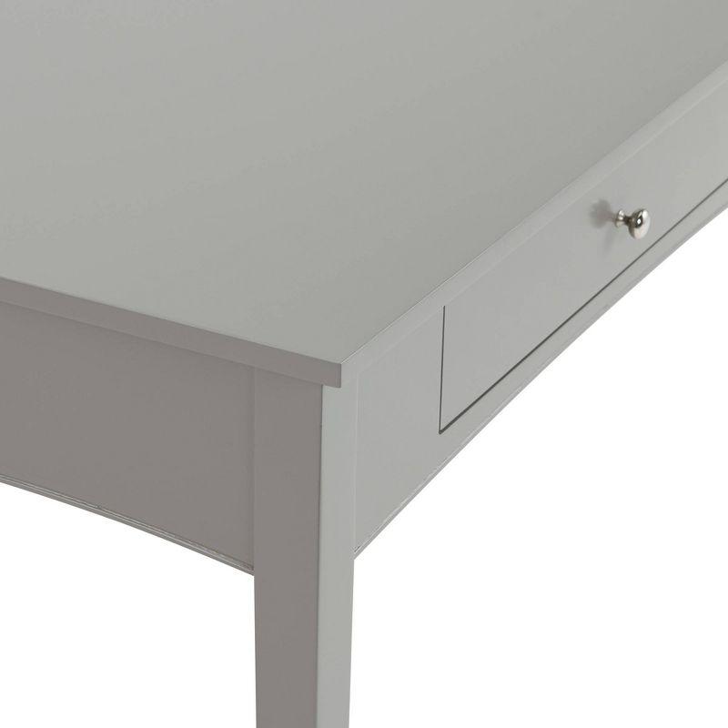 40" Shaker Cottage Desk Gray - Alaterre Furniture: Transitional Style, Pine Frame, Storage Drawer