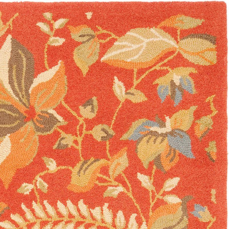Blossom BLM913 Hand Hooked Indoor Area Rug - Rust/Multi - 8'x10' - Safavieh