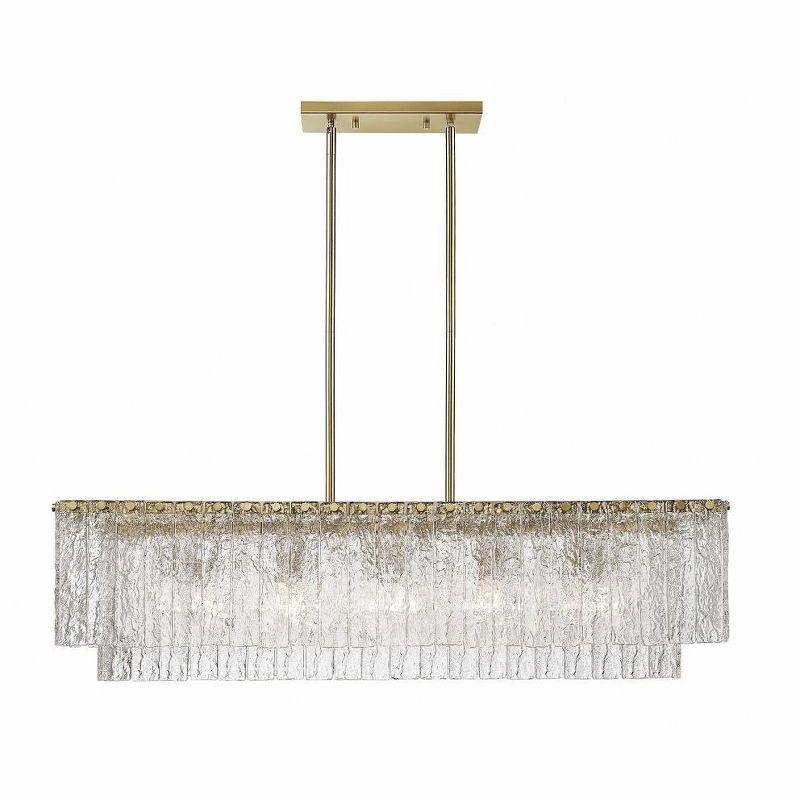 Z-Lite Glacier 5 - Light Island Pendant Light in  Modern Gold
