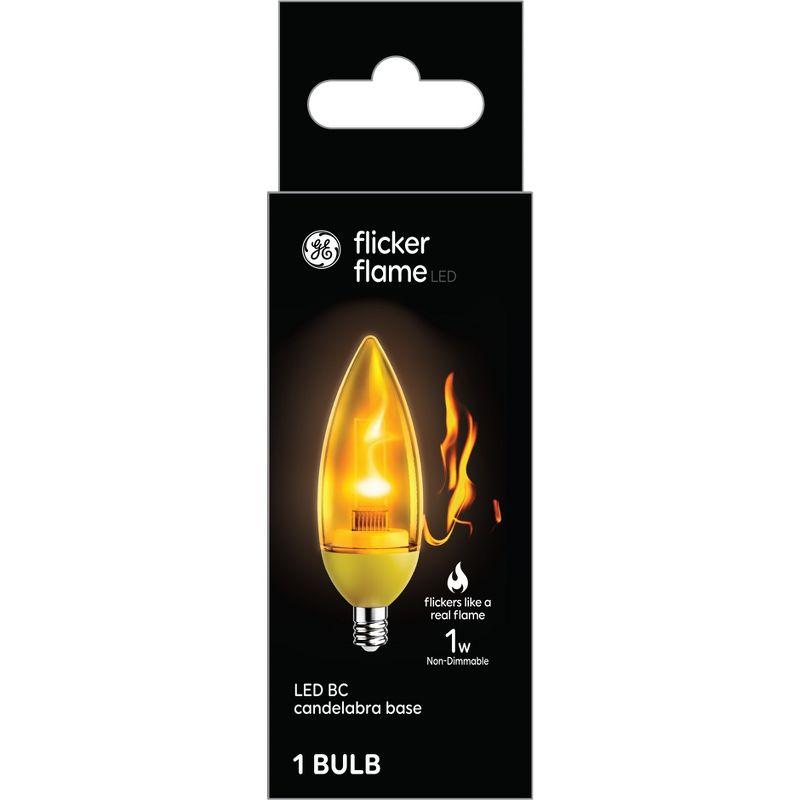 GE Flicker Flame LED Light Bulb with Small Base