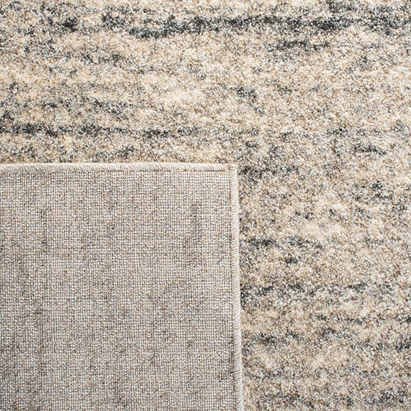 Retro RET2133 Power Loomed Indoor Area Rug - 6'x6' - Ivory/Dark Grey - Safavieh