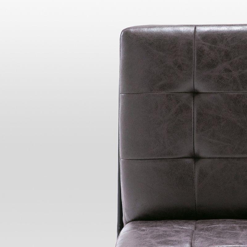 eLuxury Upholstered Tufted Accent Chair