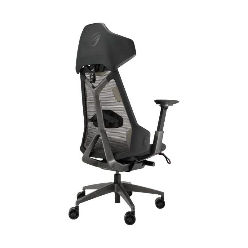 ASUS ROG Destrier Ergo Gaming Chair, Futuristic Cyborg Aesthetic, Versatile Seat Adjustments, Mobile Gaming Arm Support Mode, Acoustic Panel