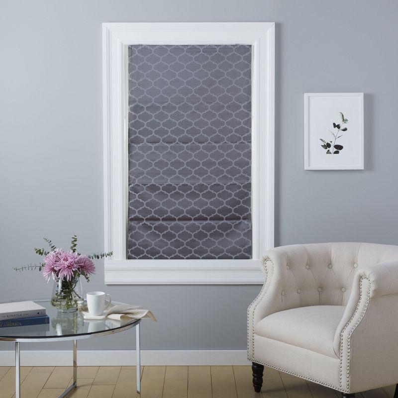 Montague Trellis Blackout Roman Shade