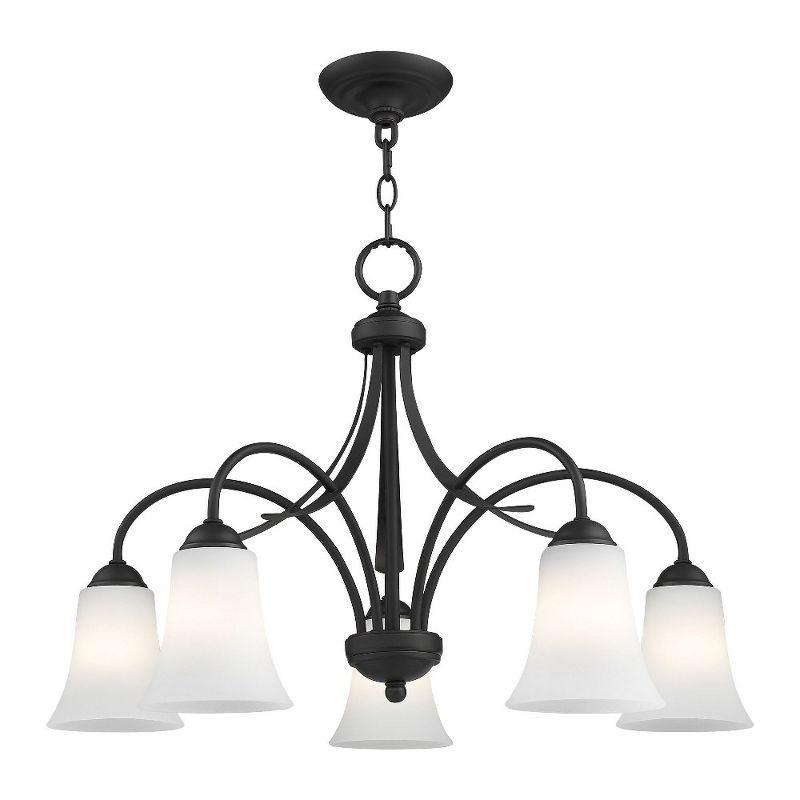 Livex Lighting Ridgedale 5 - Light Chandelier in  Black