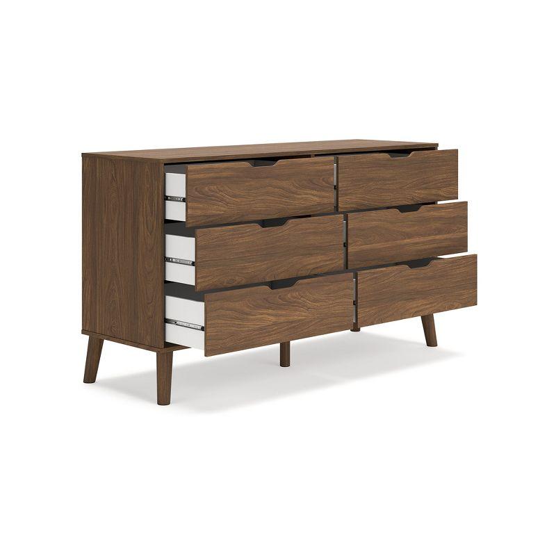 Signature Design by Ashley Fordmont 6 Drawer Dresser, Auburn