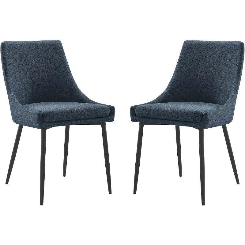 Modway Viscount Upholstered Fabric Dining Chairs - Set of 2