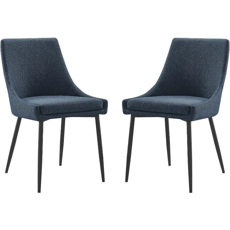 Modway Viscount Upholstered Fabric Dining Chairs - Set of 2