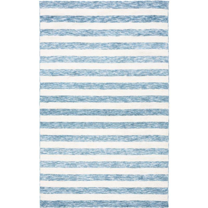 Easy Care ECR115 Power Loomed Machine Washable Indoor Area Rug - Light Blue/Ivory - 4'x6' - Safavieh