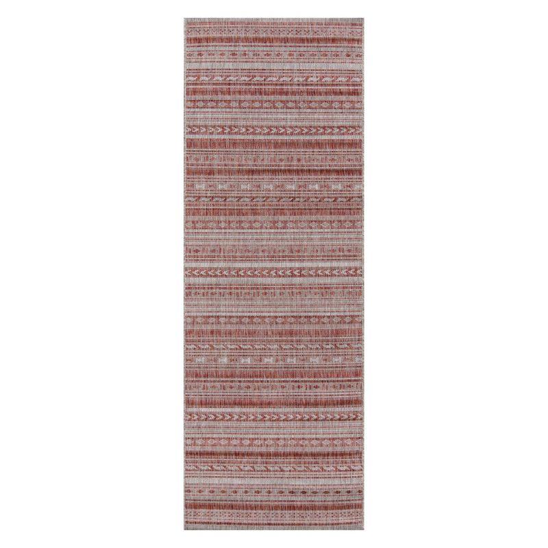 Tuscany Geometric Copper Indoor / Outdoor Area Rug