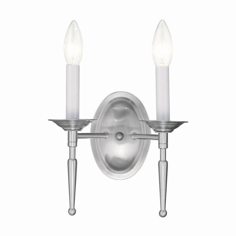 Livex Lighting Williamsburgh 2 - Light Wall Light in  Brushed Nickel