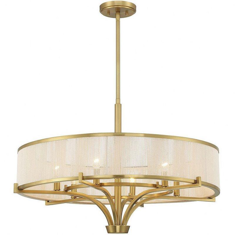 Savoy House Wynwood 6 - Light Chandelier in  Warm Brass