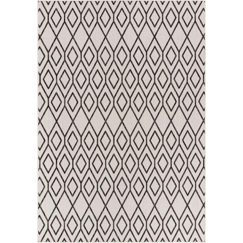 Jill Zarin 7' 0 x 10' 0 Rectangle Indoor/Outdoor Ivory Area Rug
