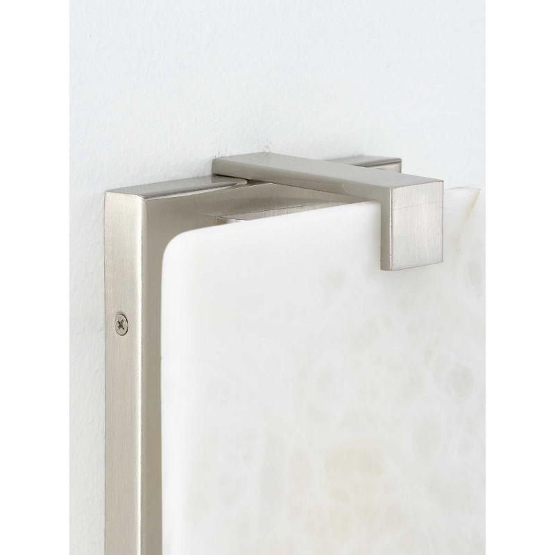 Progress Lighting, Earthy Glow Collection, 1-Light Wall Sconce, Brushed Nickel, Stone Dust Shade