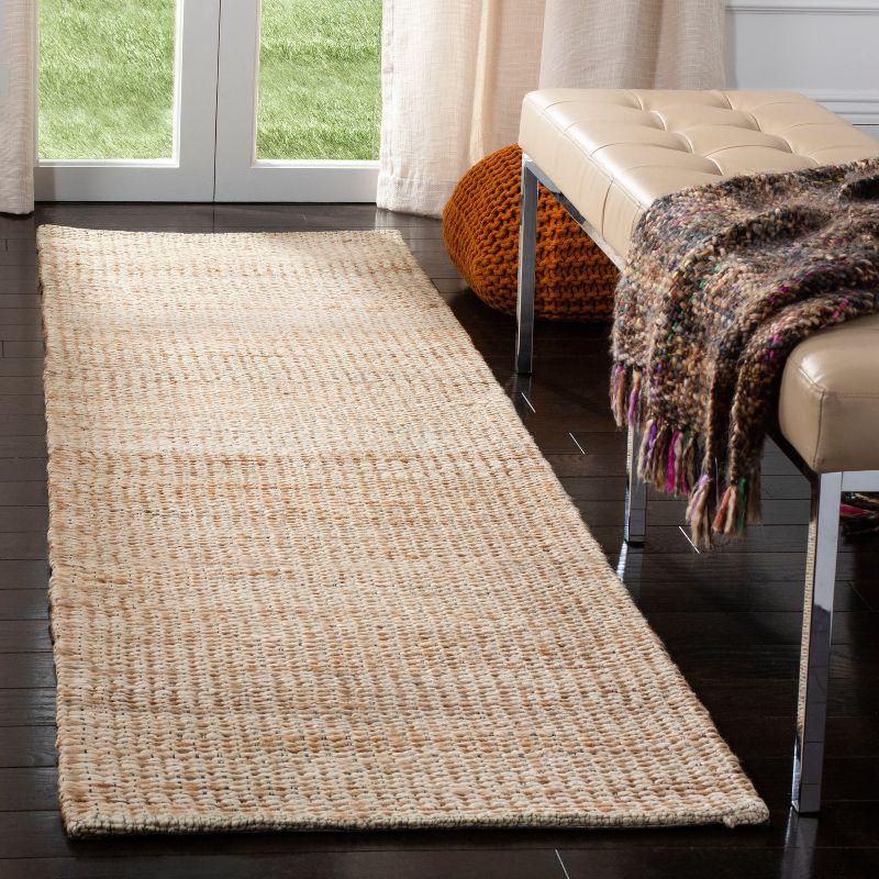 Marbella MRB303 Hand Loomed Indoor Runner Rug - Natural/Ivory - 2'3"x10' - Safavieh