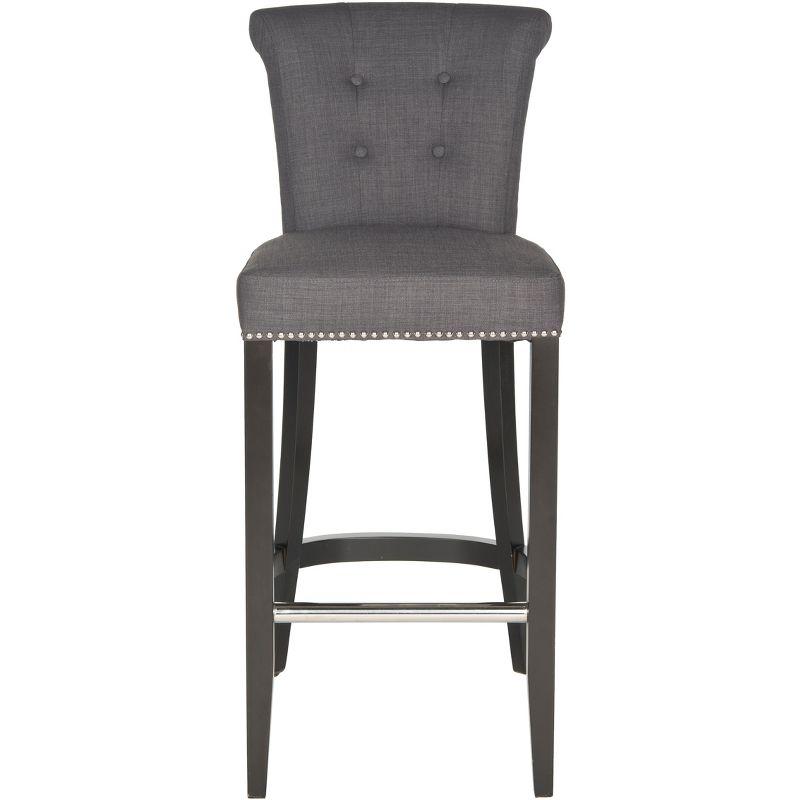 Addo Ring Bar Stool - HUD8242 - Charcoal - Safavieh