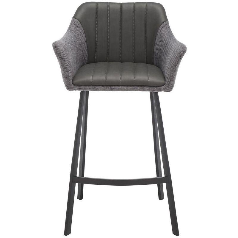 Rodi Counter Stool - Grey/Black - Safavieh