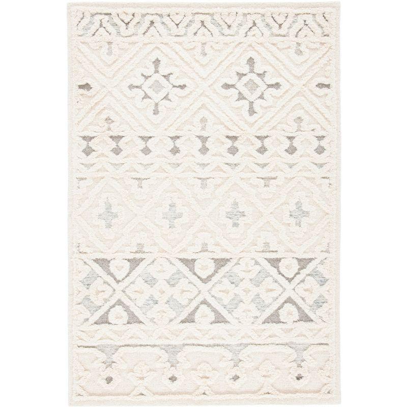 Metro MET110 Hand Tufted Indoor Area Rug - Ivory/Grey - 8'x10' - Safavieh