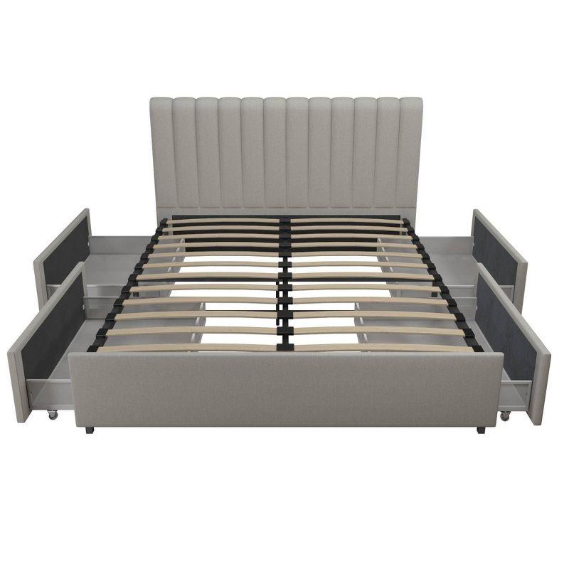 Brittany Upholstered Platform Storage Bed