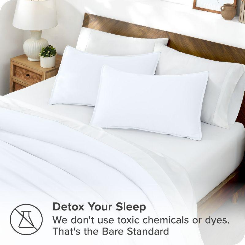 Twin/Twin XL White TENCEL™ Lyocell Duvet Cover Set by Bare Home