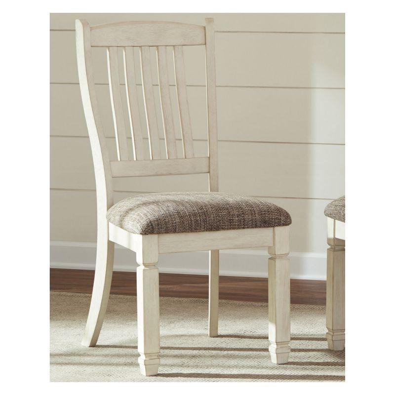 Signature Design By Ashley Bolanburg Upholstered Dining Room Chair, 2 Count, Antique White