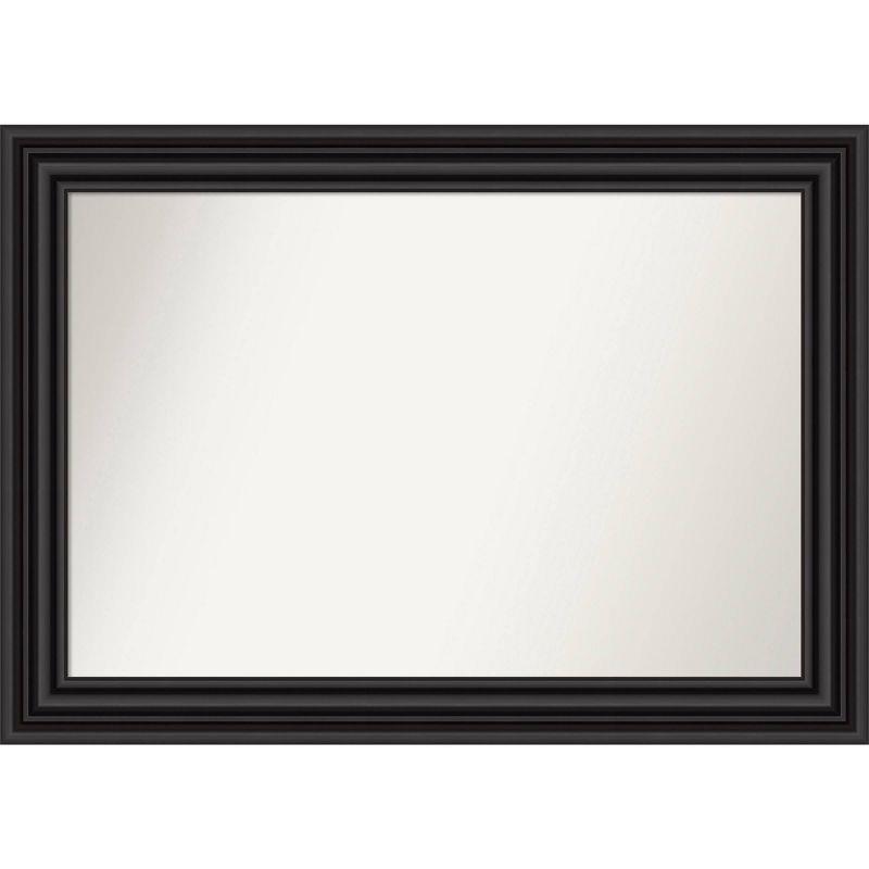 Colonial Black Rectangular Wall Mirror with Polystyrene Frame