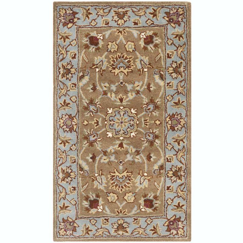 Heritage HG821 Handmade Accent Rug - 2'3"x4' - Beige/Blue - Safavieh