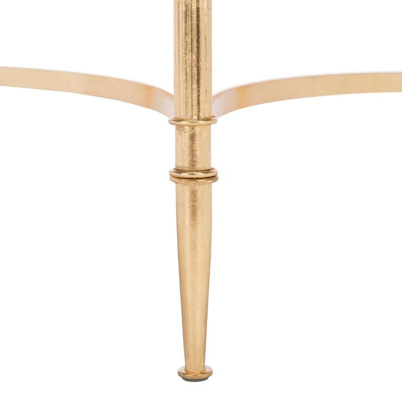 Nevin Mirror Top Gold Accent Table - Gold/Mirror - Safavieh.