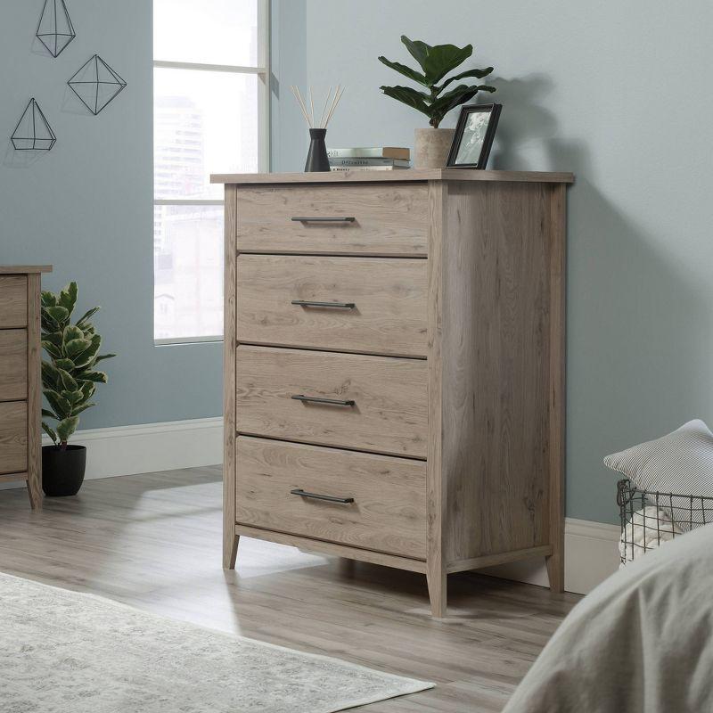 Summit Station Chest Beige - Sauder: 4-Drawer Storage, Mid-Century Modern Design, MDF Construction