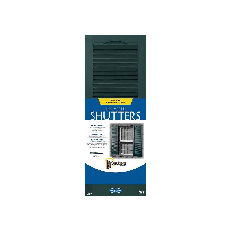 Plastic Development Group Exterior Vinyl Louvered Shutters