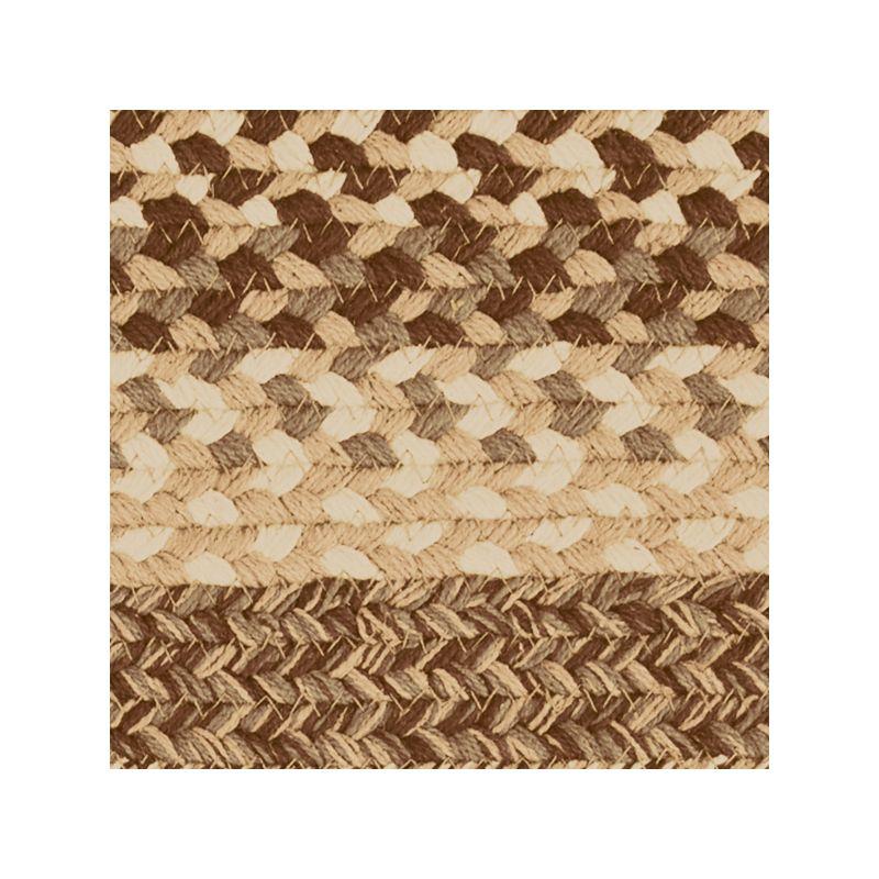 Collections Etc Classic Farmhouse Braided Kitchen Accent Rug Runner Tan