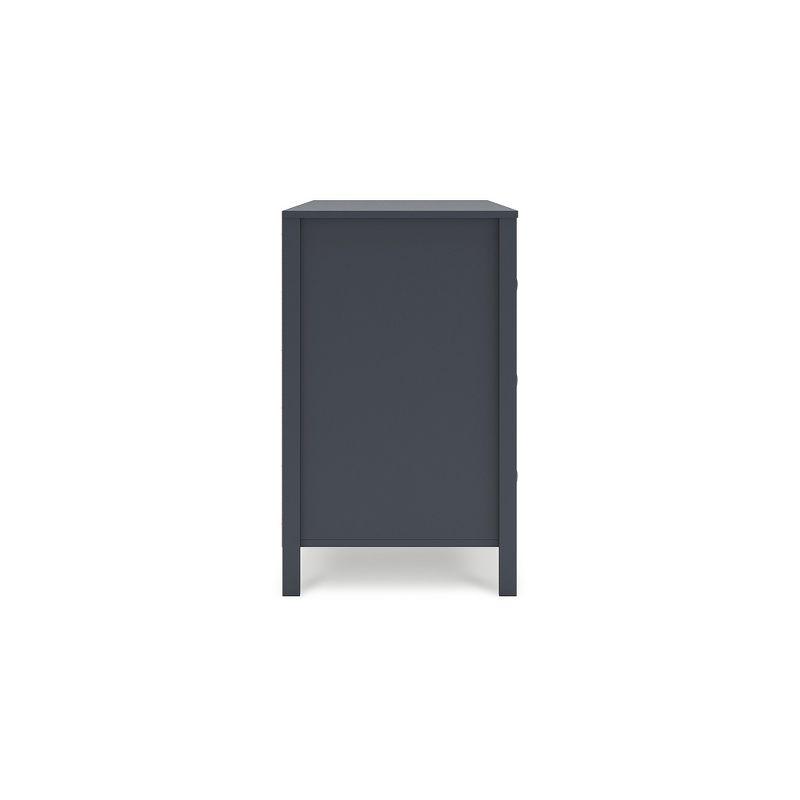 Signature Design by Ashley Simmenfort Six Drawer Dresser, Navy Blue