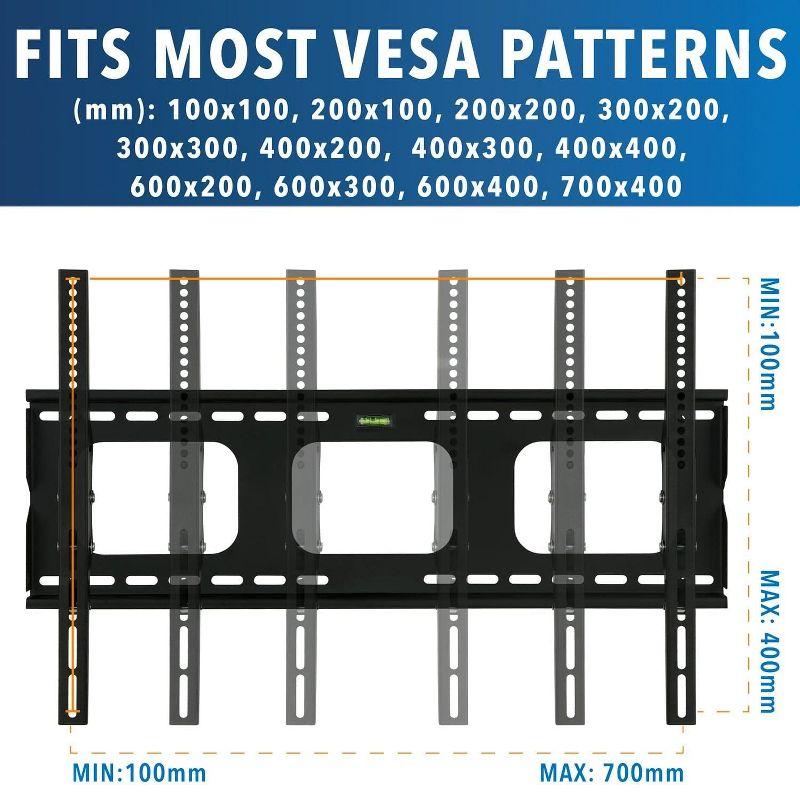 Heavy Duty Black Tilting TV Wall Mount Bracket