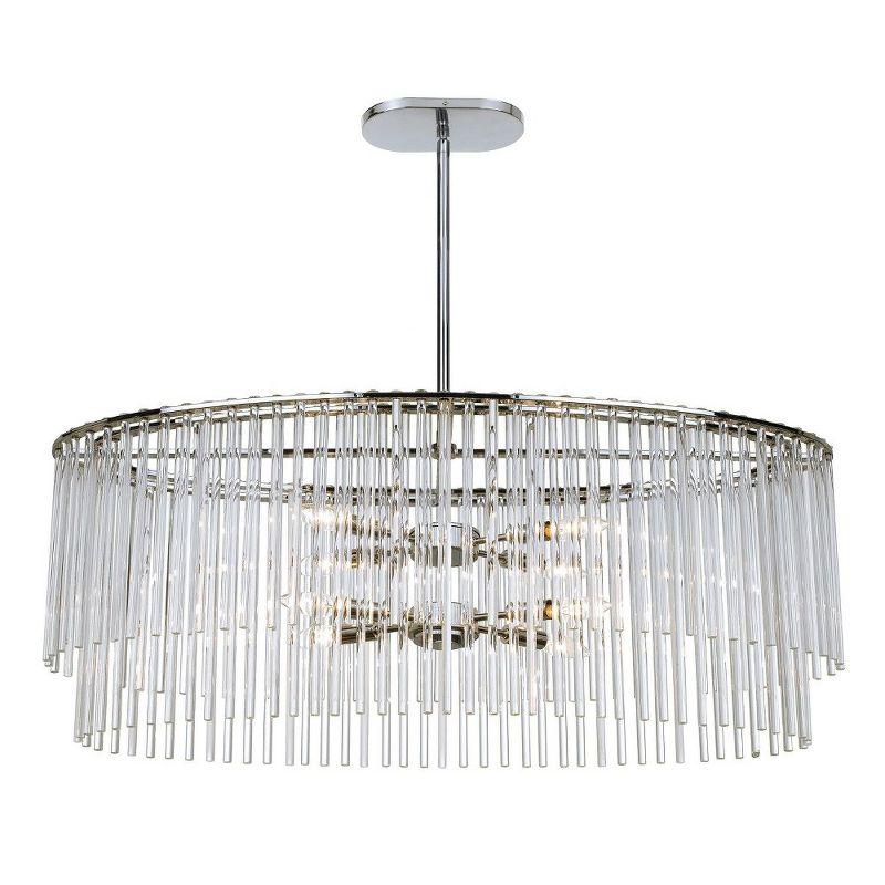 Crystorama Lighting Bleecker 8 - Light Chandelier in  Polished Chrome