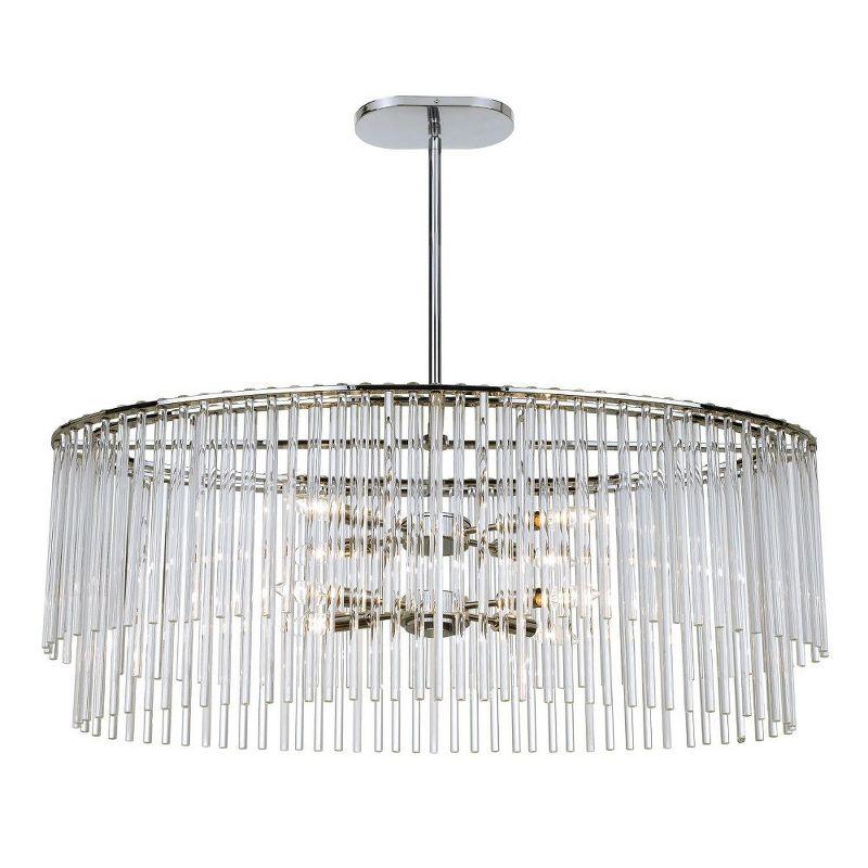 Bleecker 8-Light Polished Chrome and Crystal Chandelier