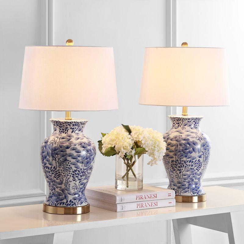 Alona Table Lamp (Set of 2) - Blue/White - Safavieh.