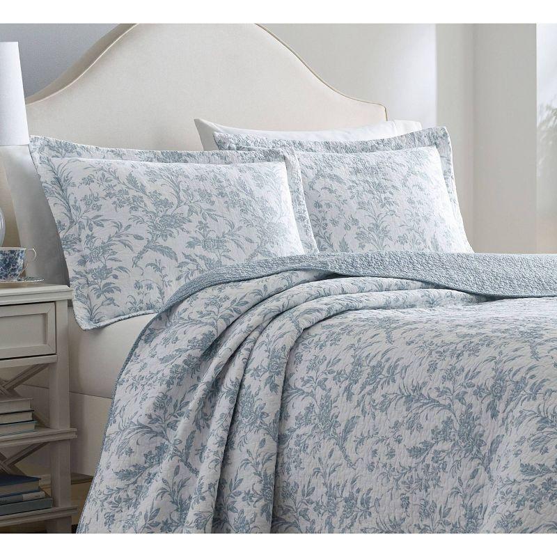 Laura Ashley Amberley Reversible Cotton Quilt Set