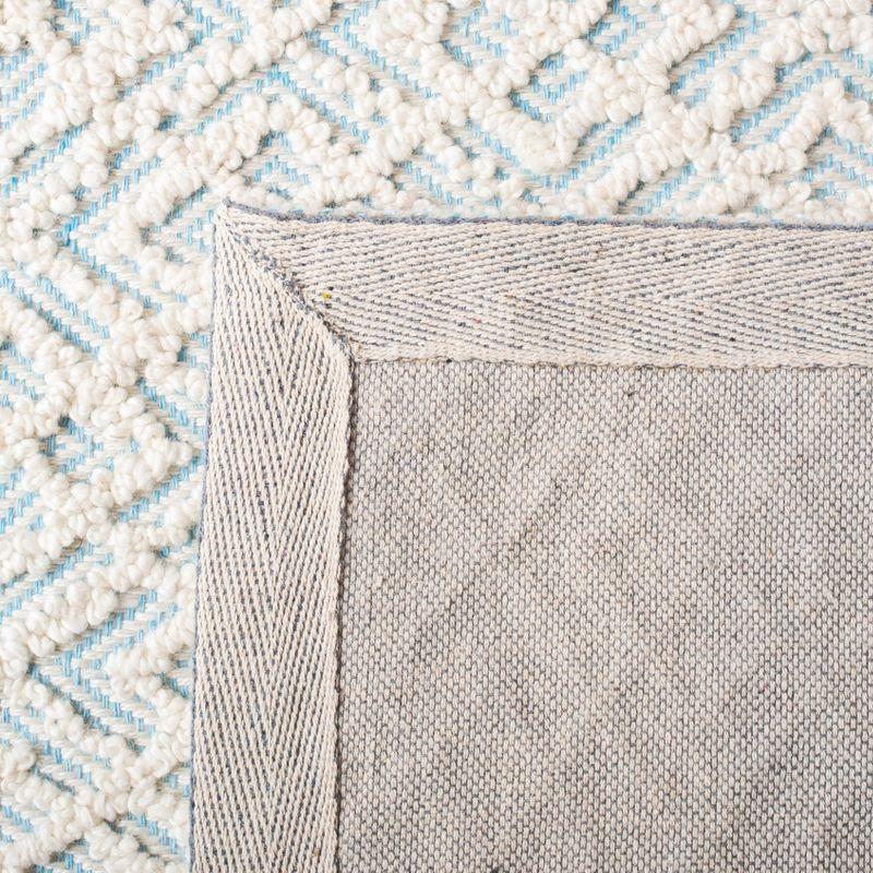 Trace TRC224 Hand Tufted Area Rug - Ivory/Blue - 6'x6' - Safavieh.