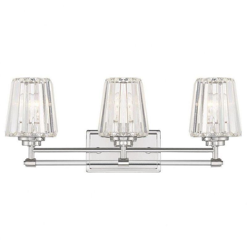 Savoy House Garnet 3 - Light Vanity in  Polished Nickel