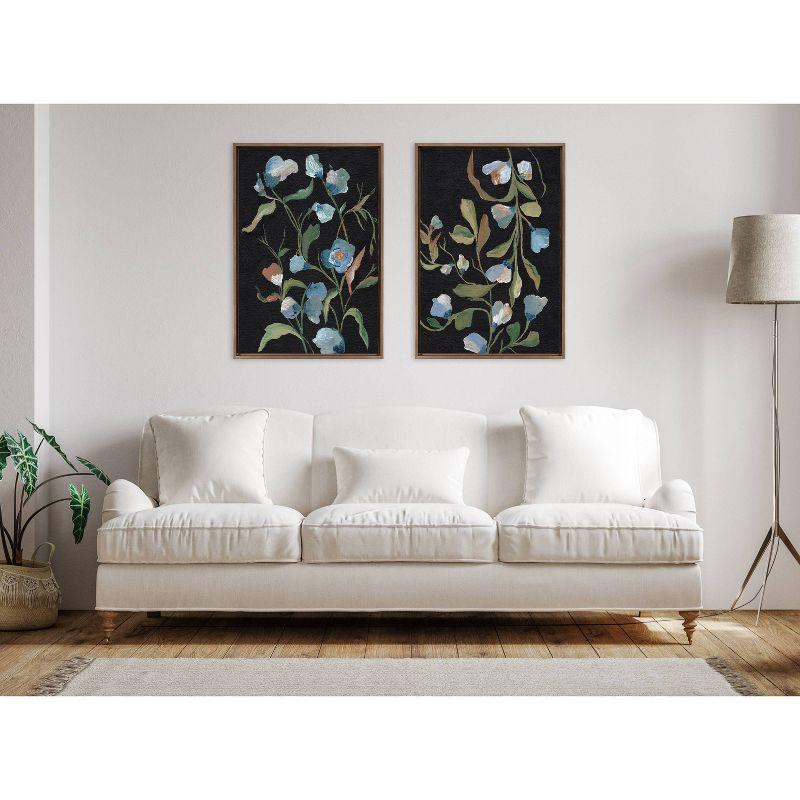 Kate & Laurel All Things Decor 23"x33" (Set of 2) Sylvie Foliage I and III Framed Canvas Arts by Nikita Jariwala Gold