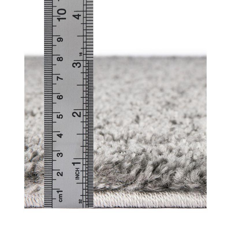 Gray High Pile Shag 8' x 10' Area Rug