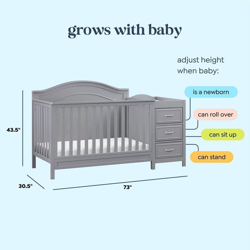 daVinci Charlie 4-in-1 Convertible Crib and Changer with Storage