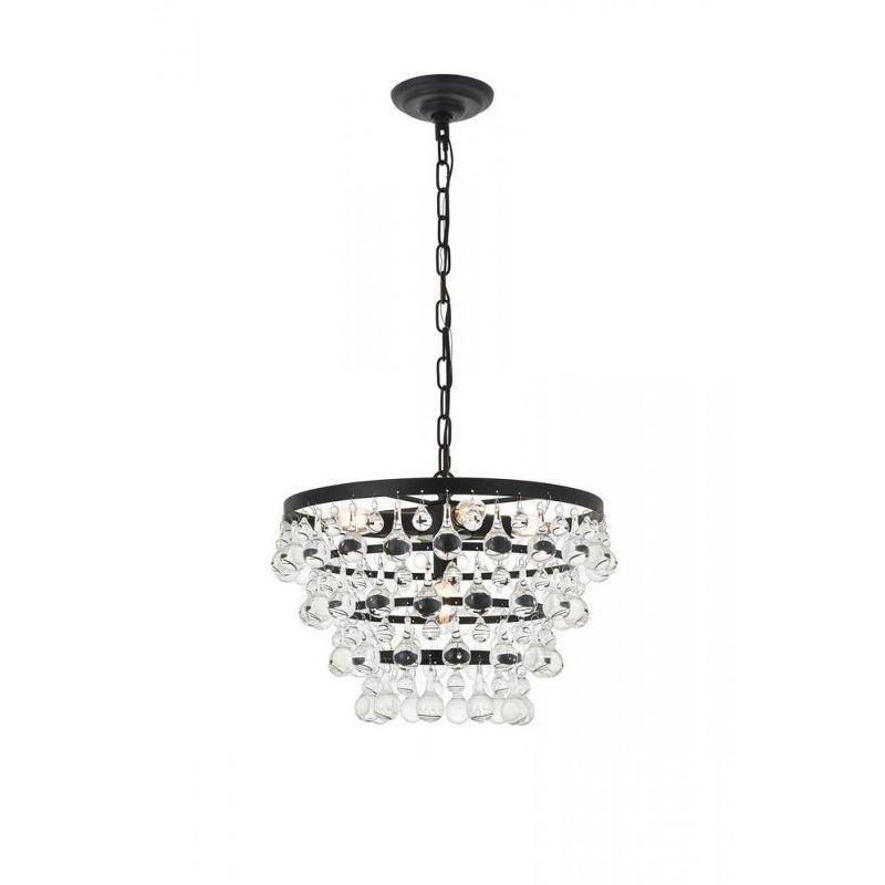 Elegant Lighting Kora 5 light Black Pendant