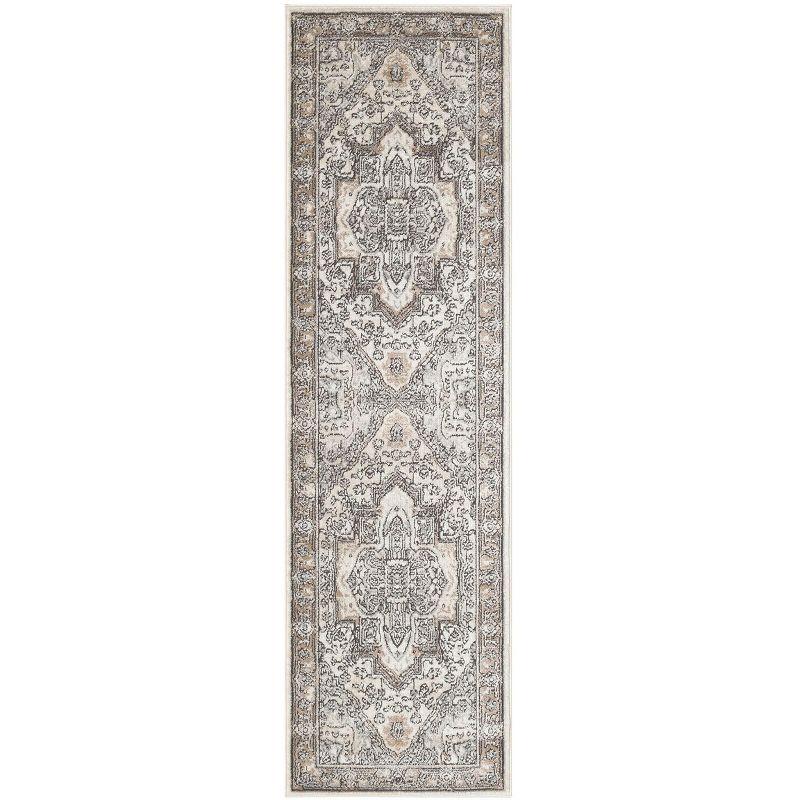 Nourison Concerto 2'2" x 10' Ivory Grey Taupe Vintage Indoor Rug